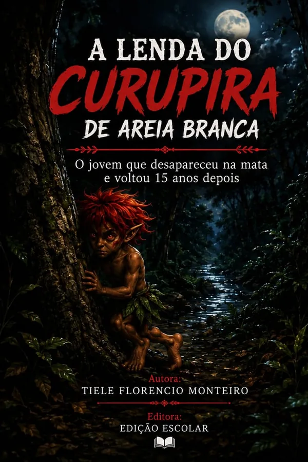 Capa de A Lenda do Curupira de Areia Branca