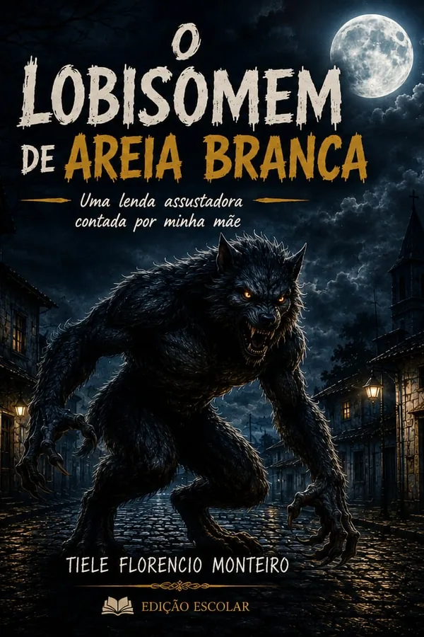 Capa de O Lobisomem de Areia Branca